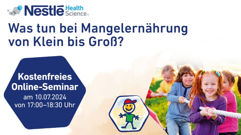 Online-Seminar zu Mangelernährung von Nestlé Health Science.