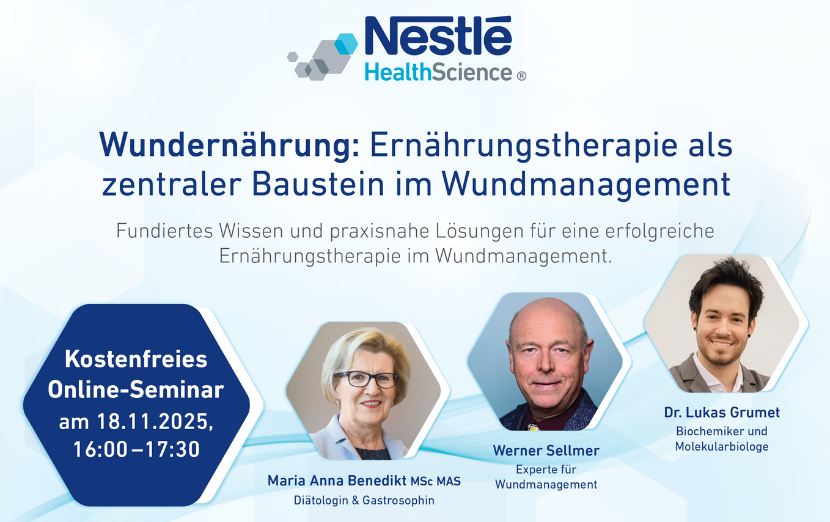 KOSTENFREIES WEBINAR Wundernährung: Ernährungstherapie als zentraler Baustein i…