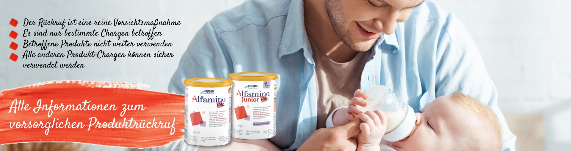 Alle Informationen zum vorsorglichen Alfamino Produktrückruf