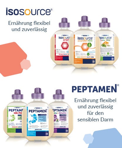 Willkommen bei isosource® und PEPTAMEN®, der Sondennahrung von NHS!