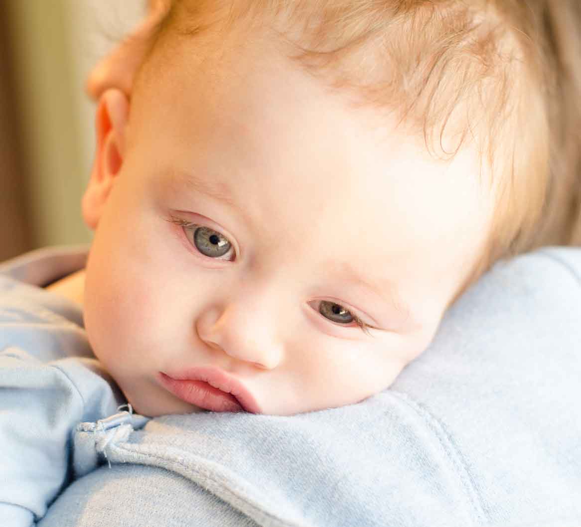 Baby on Mothers shoulder