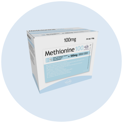 Methionin 100mg Schachtel Produktbild