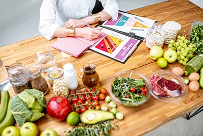 healthy food on a table