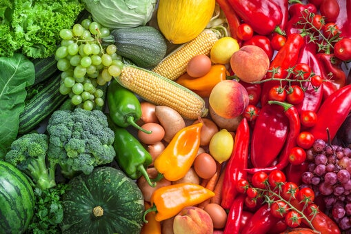 Obst und Gemüse enthält viele Ballaststoffe