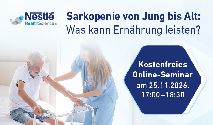 Webinar: Sarkopenie von Jung bis Alt - Was kann Ernährung leisten?