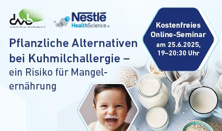 Webinar: Pflanzliche Milchalternativen bei Kuhmilchallergie