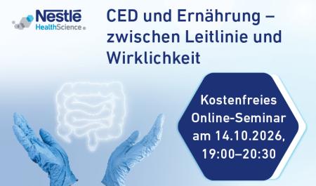 Webinar: CED und Ernährung – zwischen Leitlinie und Wirklichkeit